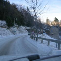 Balade en Ardèche  vers le pays de la Truffole la neige était au rendez-vous