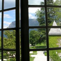 Visite du Château de Sassenage  vue d'une fenêtre