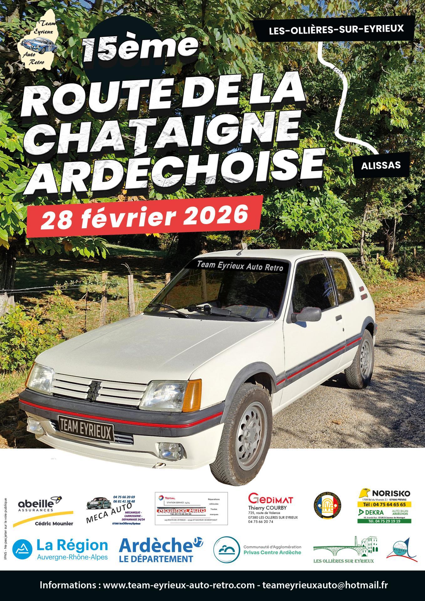 Finale affiche 15e route de la chataigne team eyrieux