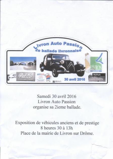 Livron auto passion samedi 30 avril