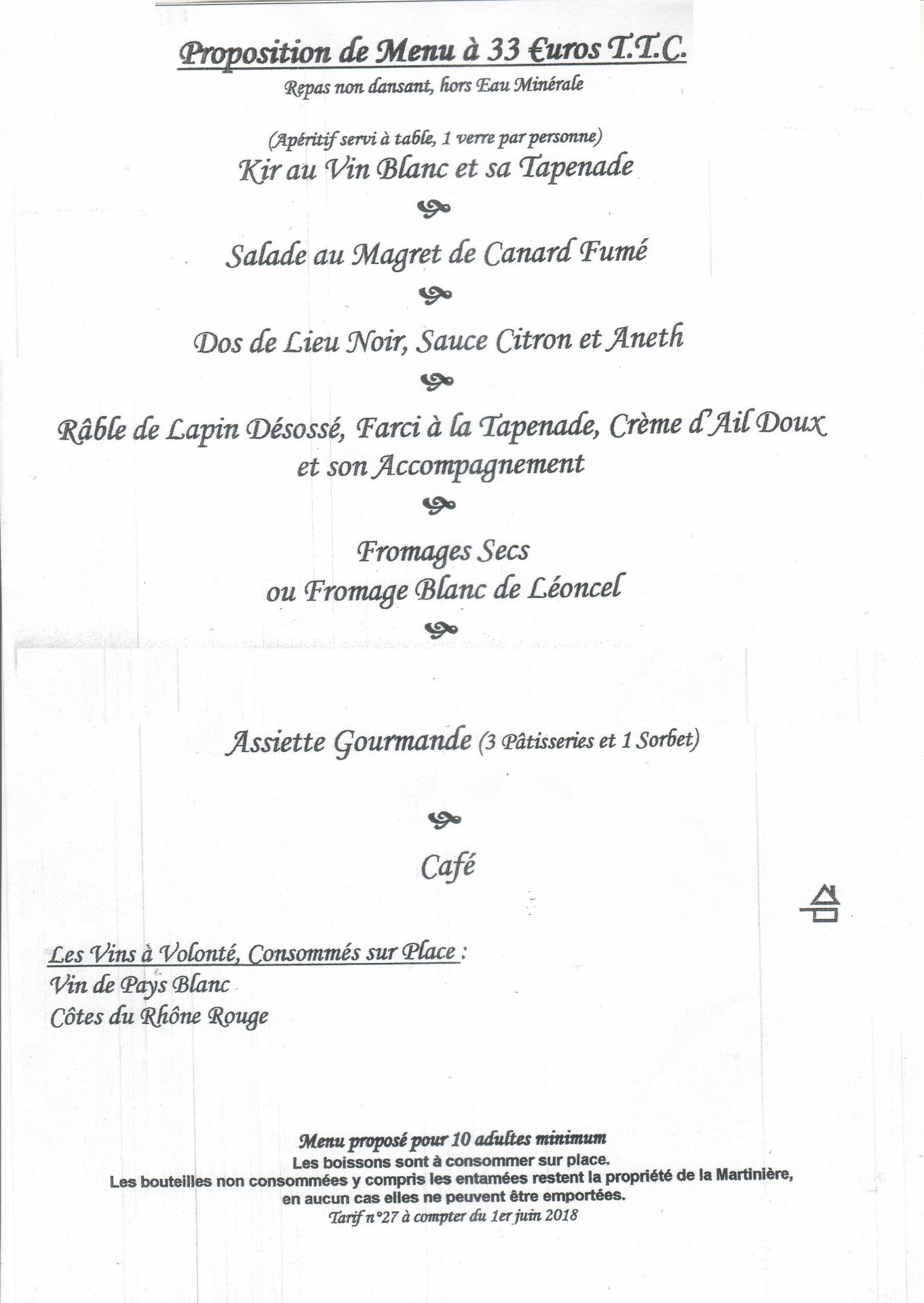 Menu mistral 15 decembre 2018