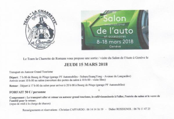 Salon de geneve le 15 mars